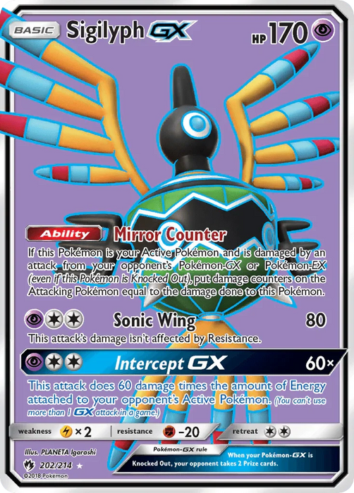 Sigilyph GX (202/214) [Sun & Moon: Lost Thunder] - for just $1.65! 