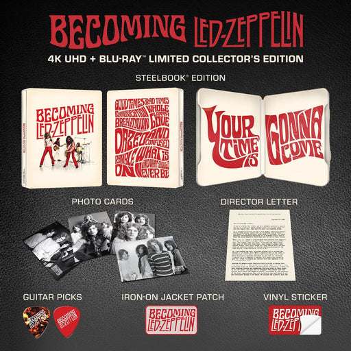 Becoming Led Zeppelin - Limited Collector’s Edition Steelbook Boxset (4K Ultra HD + Blu-ray) - for just $93.99! 
