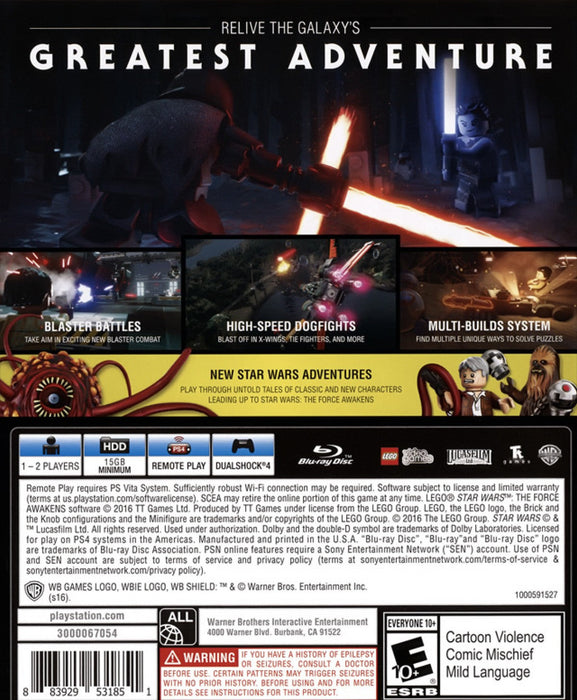 LEGO Star Wars: The Force Awakens – PlayStation 4 (PS4) - for just $8.99! 
