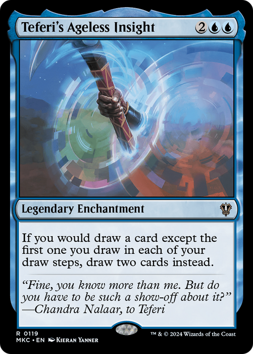 Teferi's Ageless Insight (MKC-119) - Murders at Karlov Manor Commander - for just $1.46! 