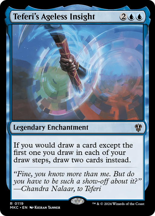 Teferi's Ageless Insight (MKC-119) - Murders at Karlov Manor Commander - for just $1.46! 