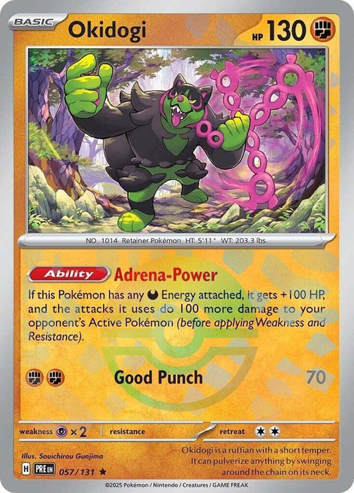 Okidogi (057/131) (Poke Ball Pattern) [Scarlet & Violet: Prismatic Evolutions] - for just $0.15! 