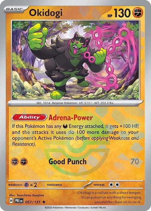 Okidogi (057/131) (Poke Ball Pattern) [Scarlet & Violet: Prismatic Evolutions] - for just $0.10! 