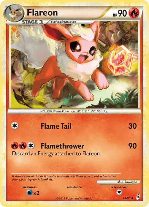 Flareon (44/95) [HeartGold & SoulSilver: Call of Legends] - for just $1.90! 