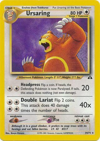 Ursaring (34/75) [Neo Discovery Unlimited] - for just $2.40! 