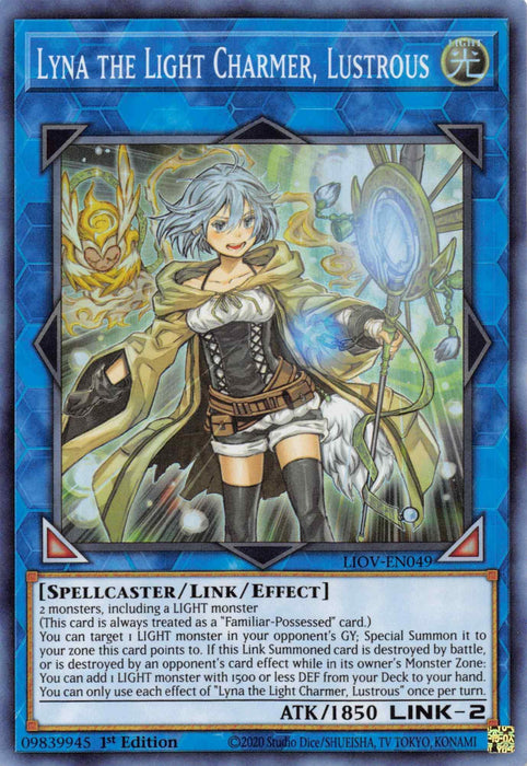 Lyna the Light Charmer, Lustrous [LIOV-EN049] Super Rare - for just $0.15! 