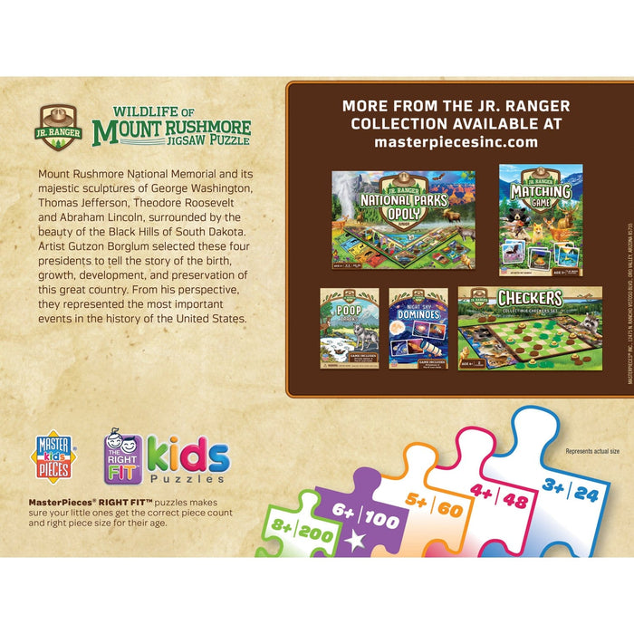 Wildlife of Mount Rushmore - 100 Piece Jigsaw Puzzle - for just $12.99! 