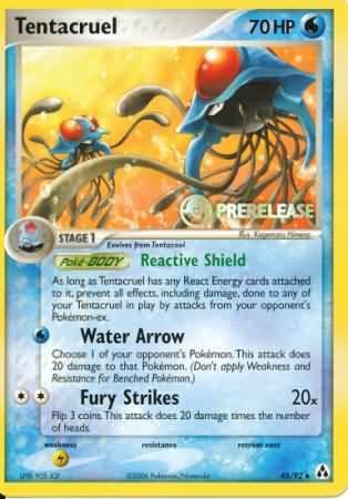 Tentacruel (45/92) (Prerelease Promo) [Nintendo: Black Star Promos] - for just $9.40! 