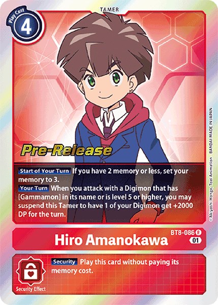 Hiro Amanokawa [BT8-086] [New Awakening Pre-Release Cards] - Just $0.35! Shop now at Retro Gaming of Denver