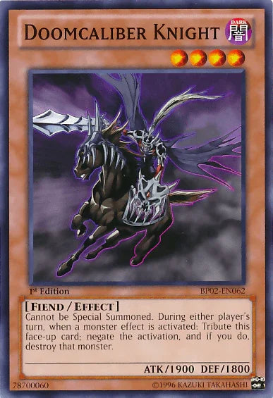 Doomcaliber Knight [BP02-EN062] Mosaic Rare - for just $0.20! 