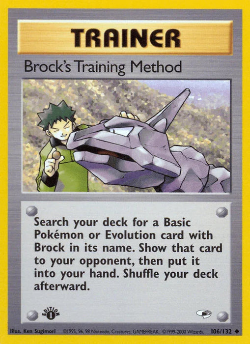 Brock's Training Method (106/132) [Gym Heroes 1st Edition] - for just $0.65! 