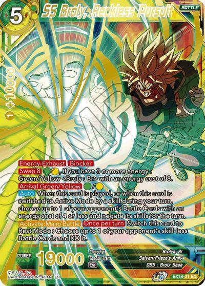 SS Broly, Reckless Pursuit (EX19-31) [Special Anniversary Set 2021] - for just $0.15! 