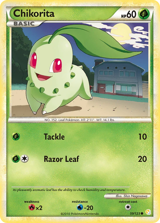 Chikorita (59/123) [HeartGold & SoulSilver: Base Set] - for just $0.70! 