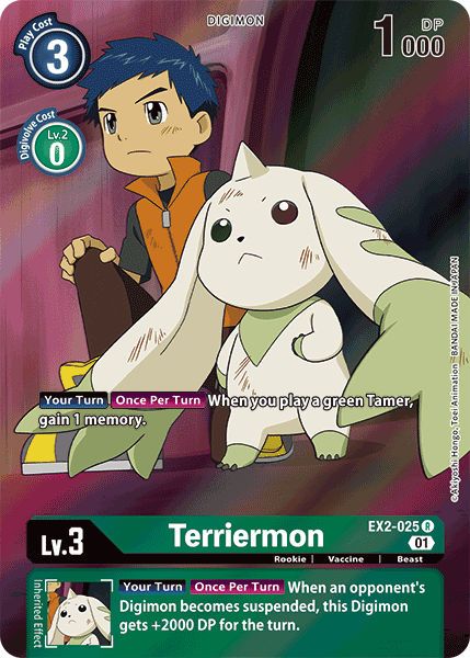 Terriermon [EX2-025] (Alternate Art) [Digital Hazard] - Just $0.65! Shop now at Retro Gaming of Denver