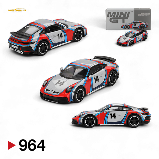 Mini-GT Porsche 911 Dakar “Rally 1974” Ice Grey Metallic 1:64 MGT00964 - for just $19.99! 