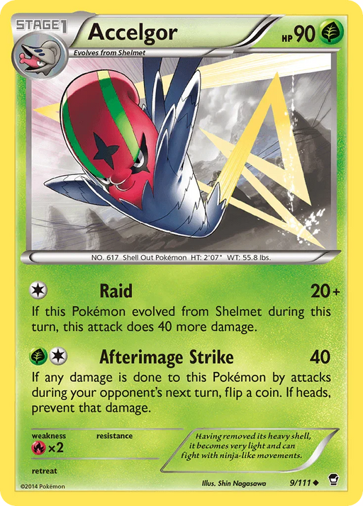 Accelgor (9/111) [XY: Furious Fists] - for just $0.10! 