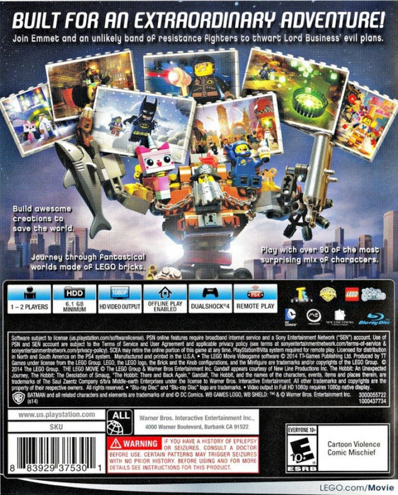 LEGO Movie Videogame – PlayStation 4 (PS4) - for just $0! 