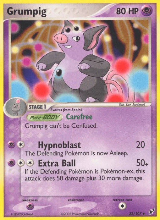 Grumpig (32/107) [EX: Deoxys] - for just $0.20! 