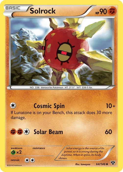 Solrock (64/146) [XY: Base Set] - for just $0.10! 