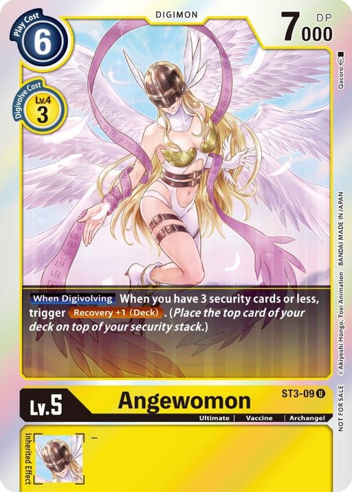 Angewomon [ST3-09] (Official Tournament Pack Vol. 6) [Starter Deck: Heaven's Yellow Promos] - Just $0.09! Shop now at Retro Gaming of Denver