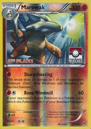 Marowak (78/162) (League Promo 3rd Place) [XY: BREAKthrough] - for just $3! 