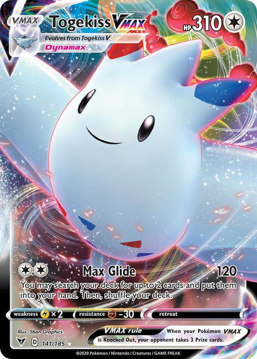 Togekiss VMAX (141/185) [Sword & Shield: Vivid Voltage] - for just $0.85! 