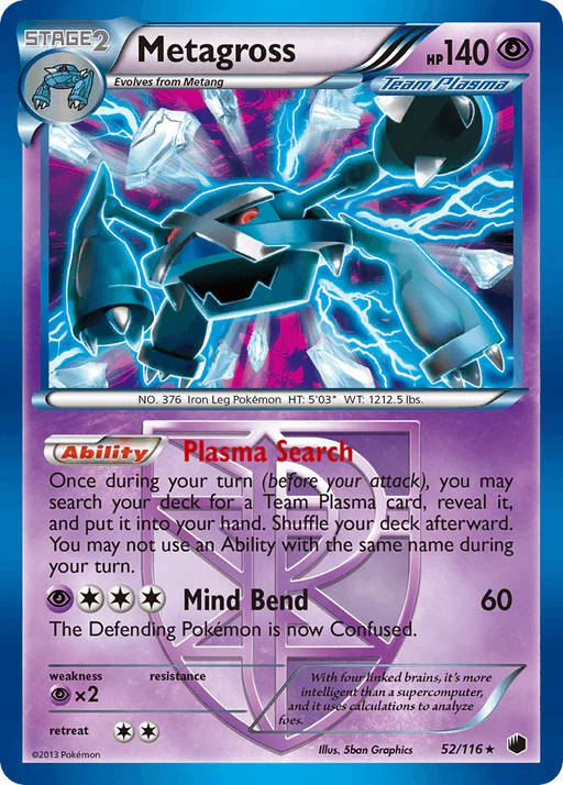 Metagross (52/116) [Black & White: Plasma Freeze] - for just $5.15! 
