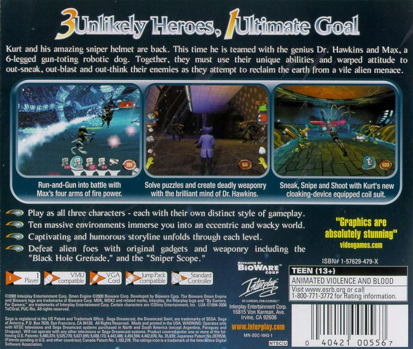 MDK 2 – Sega Dreamcast (DC) - for just $0! 