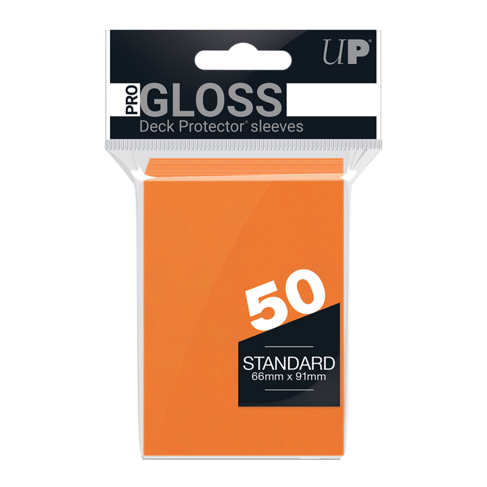 Ultra PRO: Standard 50ct Sleeves - PRO-Gloss (Orange) - Just $0! Shop now at Retro Gaming of Denver