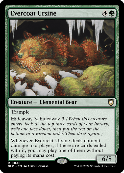 Evercoat Ursine (BLC-030) - Bloomburrow Commander - for just $0.08! 