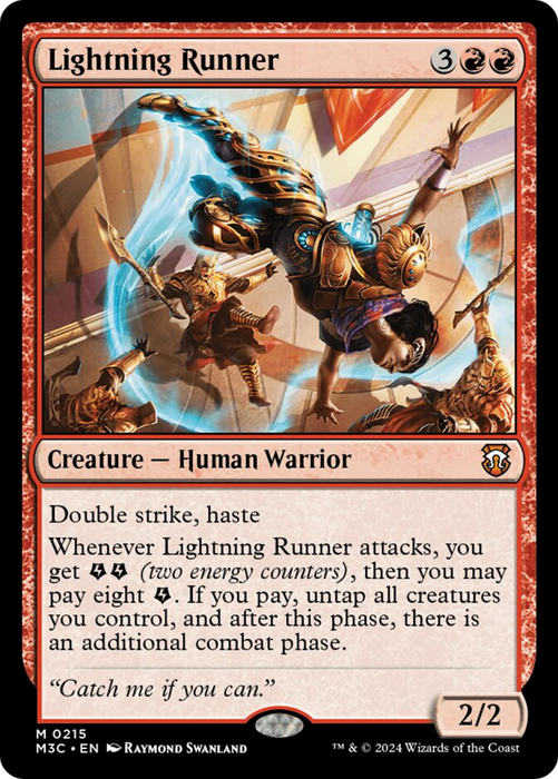 Lightning Runner (Ripple Foil) [Modern Horizons 3 Commander] - Just $0.35! Shop now at Retro Gaming of Denver