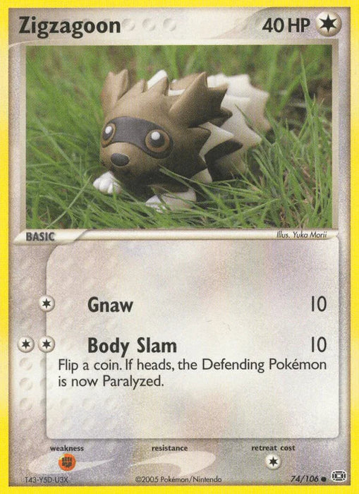 Zigzagoon (74/106) [EX: Emerald] - for just $2.60! 