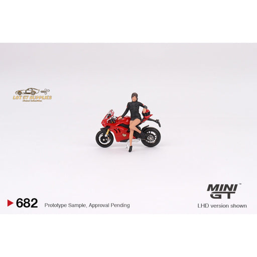 (Pre-Order) Mini-GT Ducati Panigale V4 S With Ducati Girl #682 1:64 MGT00682 - Just $21.99! Shop now at Retro Gaming of Denver