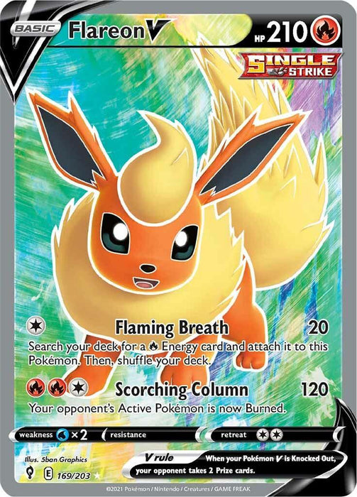 Flareon V (169/203) [Sword & Shield: Evolving Skies] - for just $7.30! 