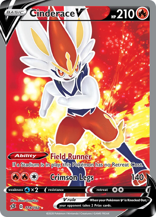 Cinderace V (178/192) [Sword & Shield: Rebel Clash] - for just $2.45! 