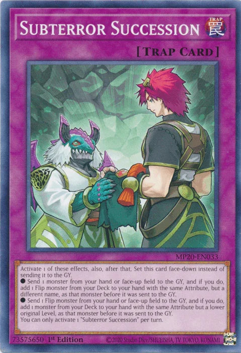 Subterror Succession [MP20-EN033] Common - for just $0.10! 