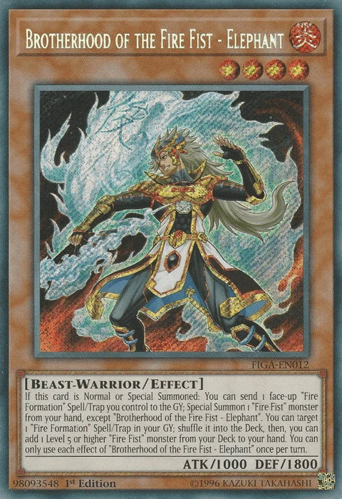 Brotherhood of the Fire Fist - Elephant [FIGA-EN012] Secret Rare - for just $2.10! 