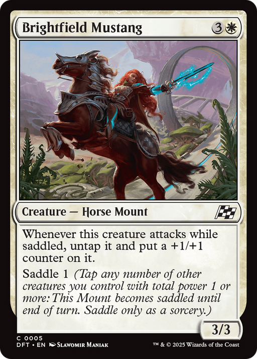 Brightfield Mustang (DFT-005) - Aetherdrift Foil - for just $0.03! 
