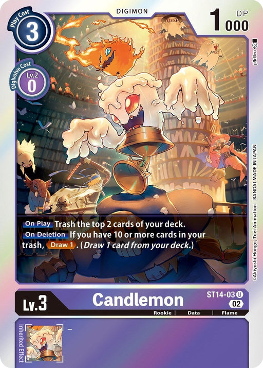 Candlemon [ST14-03] [Starter Deck: Beelzemon Advanced Deck Set] - Just $0.09! Shop now at Retro Gaming of Denver