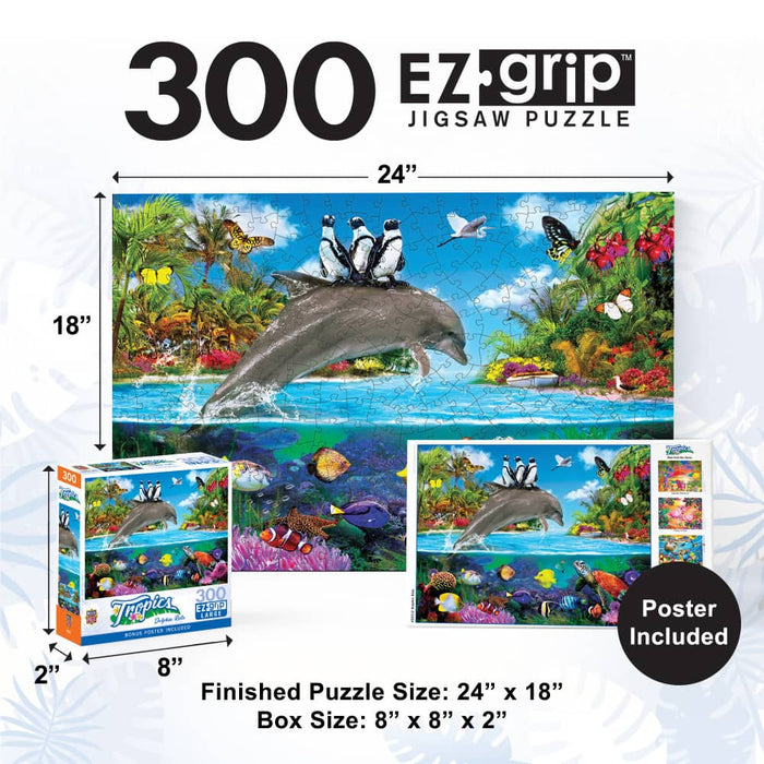 Tropics - Dolphin Ride 300 Piece EZ Grip Jigsaw Puzzle - for just $14.99! 