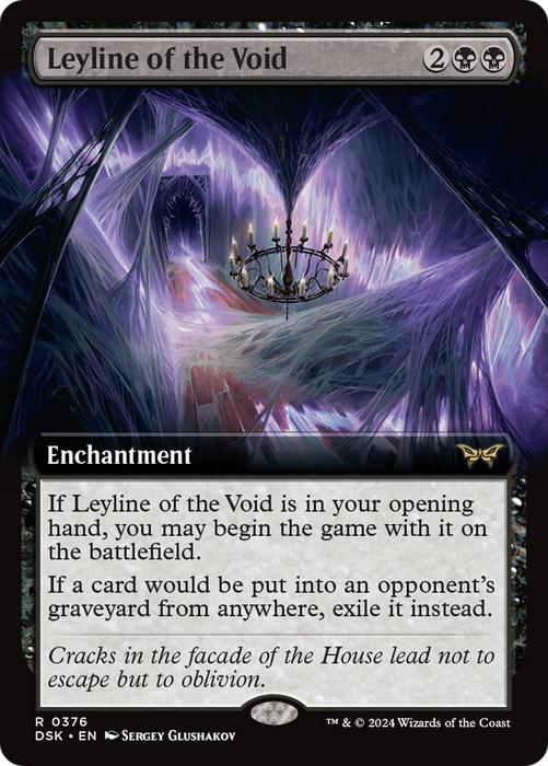 Leyline of the Void (DSK-376) - Duskmourn: House of Horror: (Extended Art) Foil - for just $0.30! 