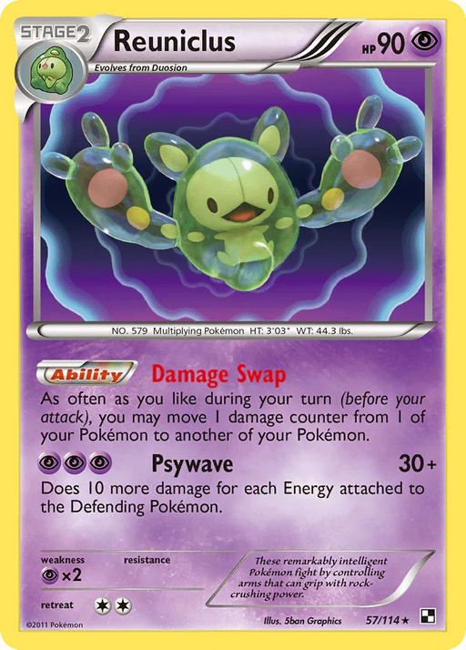 Reuniclus (57/114) [Black & White: Base Set] - for just $1.10! 