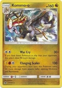 Kommo-o (77/111) (Cracked Ice Holo) (Theme Deck Exclusive) [Sun & Moon: Crimson Invasion] - Just $0.20! Shop now at Retro Gaming of Denver