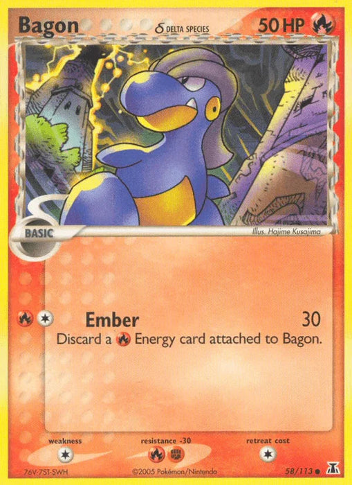 Bagon (58/113) (Delta Species) [EX: Delta Species] - for just $0.40! 