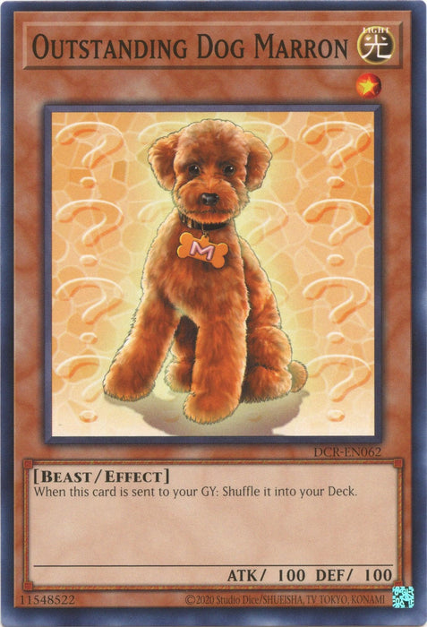 Outstanding Dog Marron (25th Anniversary) [DCR-EN062] Common - for just $0.10! 