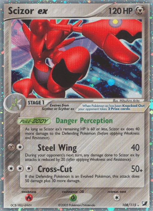 Scizor ex (108/115) [EX: Unseen Forces] - for just $120! 