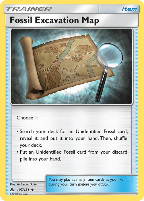 Fossil Excavation Map (107/131) [Sun & Moon: Forbidden Light] - for just $0.15! 