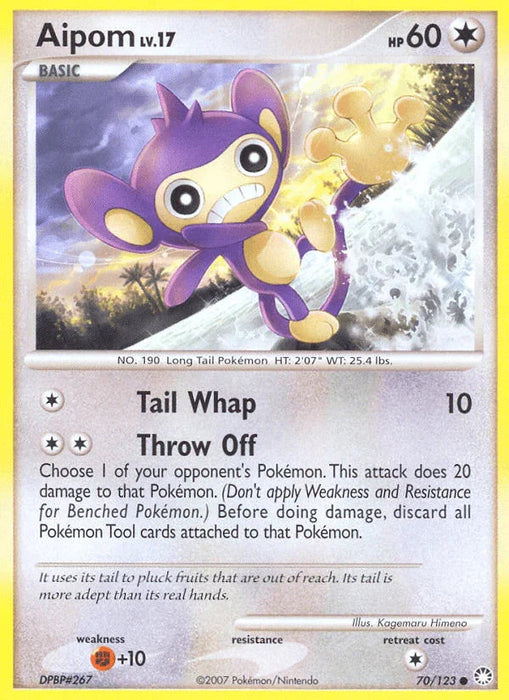 Aipom (70/123) [Diamond & Pearl: Mysterious Treasures] - for just $0.10! 