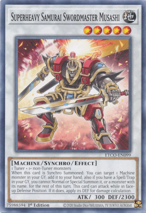 Superheavy Samurai Swordmaster Musashi [ETCO-EN099] Common - for just $0.10! 