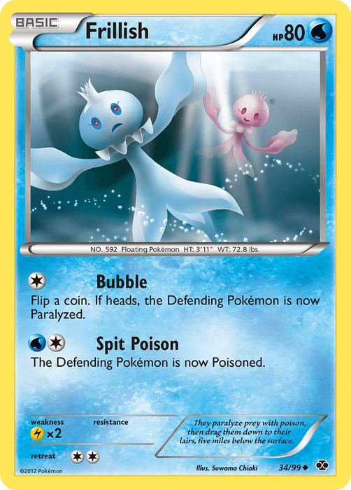 Frillish (34/99) [Black & White: Next Destinies] - for just $0.10! 